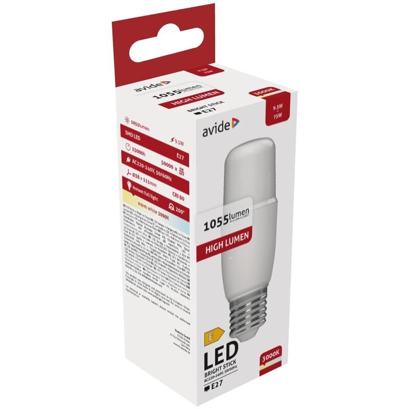 Avide LED pirn 9,5W T37 E27 3000K hind ja info | Lambipirnid, lambid | kaup24.ee