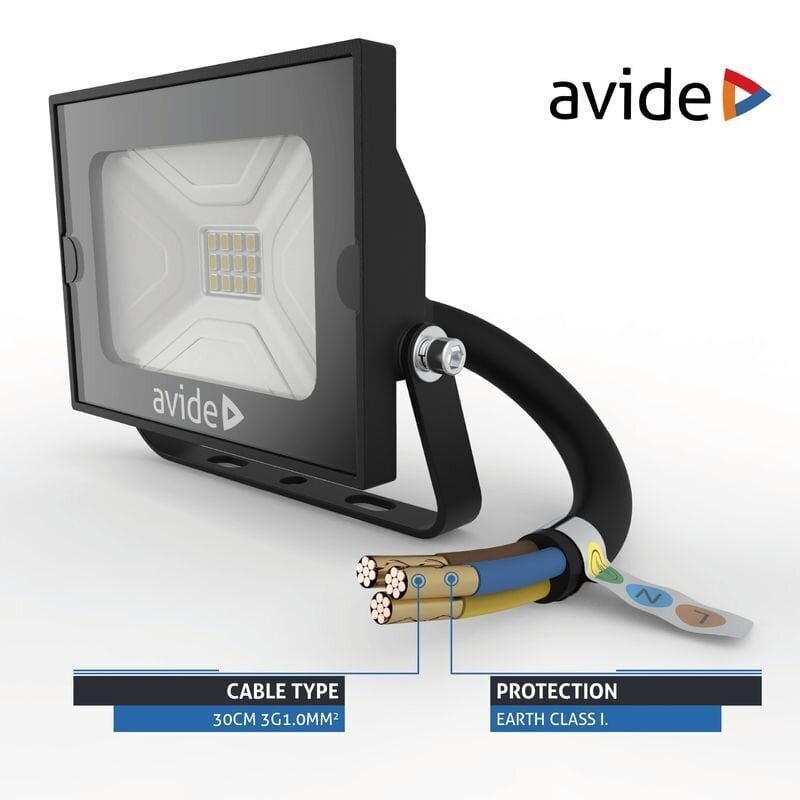 Avide LED välisprožektor 10W 800lm hind ja info | Aia- ja õuevalgustid | kaup24.ee