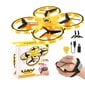 Quadrocopter käeshoitav droon kaugjuhtimispuldiga, kollane hind ja info | Poiste mänguasjad | kaup24.ee