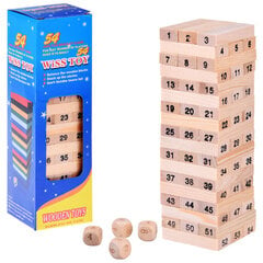 Puidust Torn Jenga arkaadmäng цена и информация | Настольные игры, головоломки | kaup24.ee