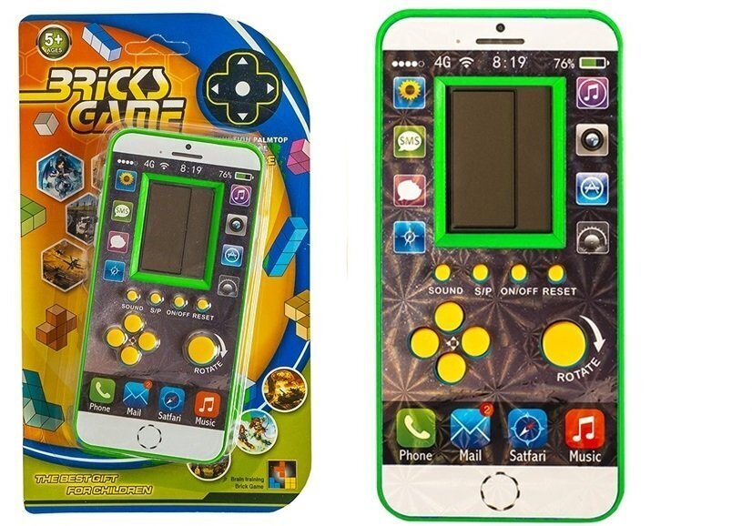 Elektrooniline mäng Tetris Iphone, roheline hind ja info | Arendavad mänguasjad | kaup24.ee