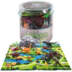Dinosauruse kujukeste komplekt Woopie, 34 tk hind ja info | Poiste mänguasjad | kaup24.ee