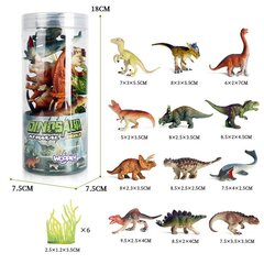 Dinosauruse kujukeste komplekt Woopie, 18 tk hind ja info | Poiste mänguasjad | kaup24.ee