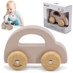 Puidust tõukeauto Viga PolarB, pruun hind ja info | Imikute mänguasjad | kaup24.ee