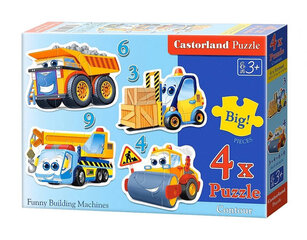 Pusle sõiduk 4in1 Castorland, 3,4,6,9 tk hind ja info | Pusled | kaup24.ee