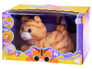 Interaktiivne plüüsist kassipoeg, pruun hind ja info | Pehmed mänguasjad | kaup24.ee