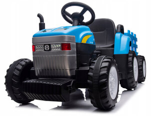 Электрический трактор с прицепом, синий цена и информация | Электромобили для детей | kaup24.ee