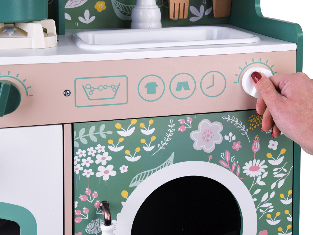 Laste kööginurk koos tarvikutega, roheline hind ja info | Tüdrukute mänguasjad | kaup24.ee