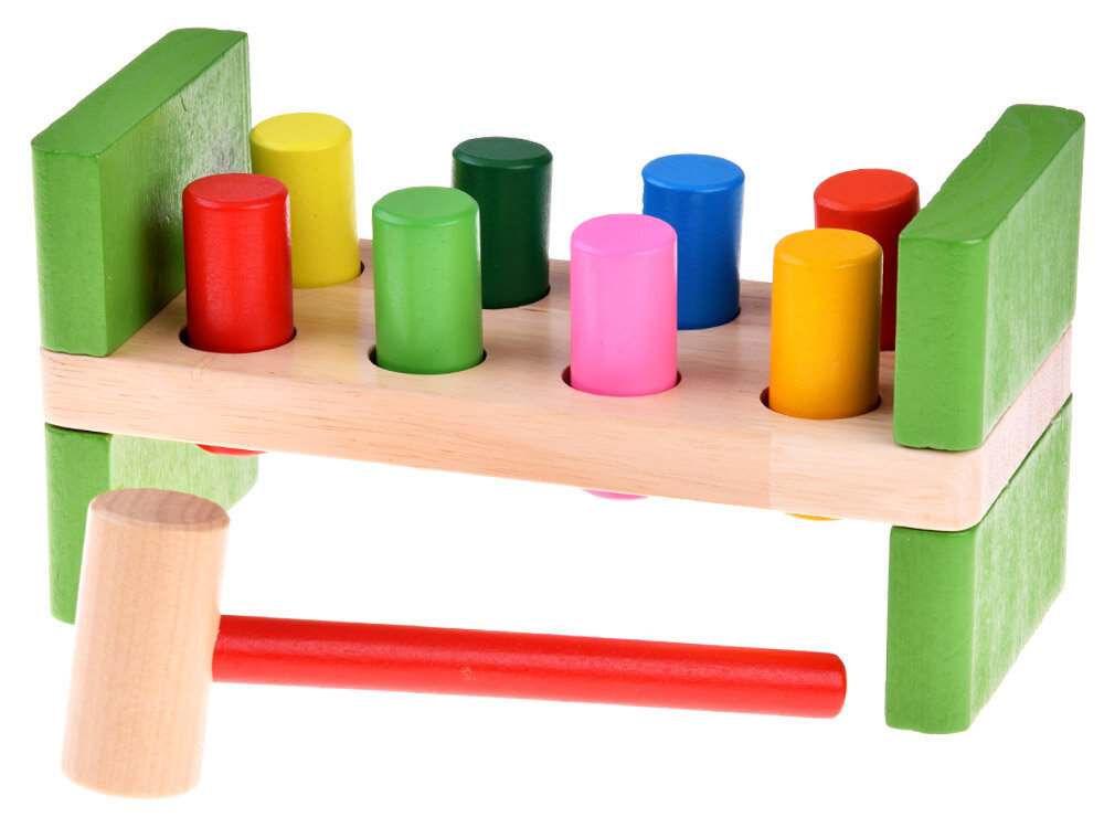Õpetlik puidust mänguasi haamriga hind ja info | Arendavad mänguasjad | kaup24.ee