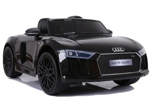 Audi R8 ühekohaline elektriauto lastele, must hind ja info | Laste elektriautod | kaup24.ee
