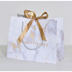 Подарочный пакет Happy Times, 18 х 16 х 10 см цена и информация | Подарочные упаковки | kaup24.ee