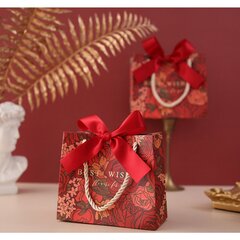 Подарочный пакет Best Wishes, 14 х 12 х 6 см цена и информация | Подарочные упаковки | kaup24.ee