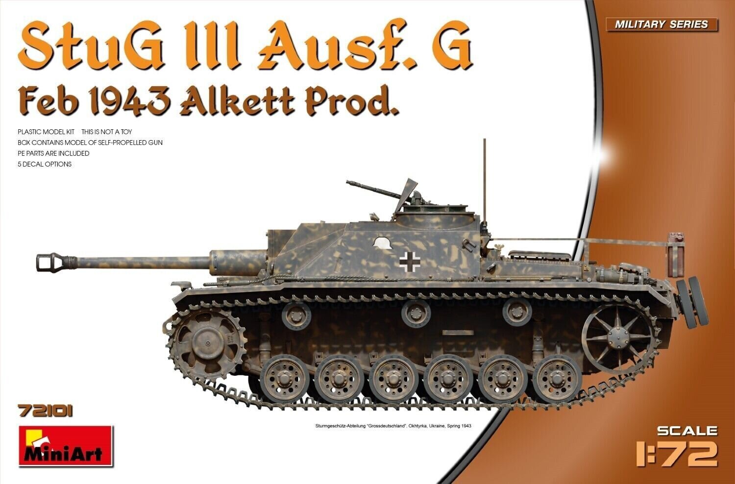 Liimitav mudel MiniArt 72101 StuG III Ausf. G Feb 1943 Prod 1/72 цена и информация | Liimitavad mudelid | kaup24.ee