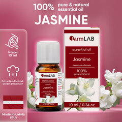 Eeterlik õli Jasmine FarmLAB, 10 ml hind ja info | Eeterlikud ja kosmeetilised õlid | kaup24.ee