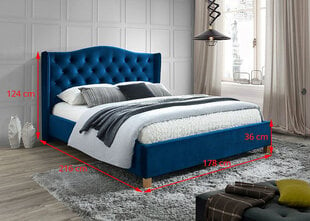 Кровать Signal Meble Aspen, 160x200 см, зеленая цена и информация | Кровати | kaup24.ee