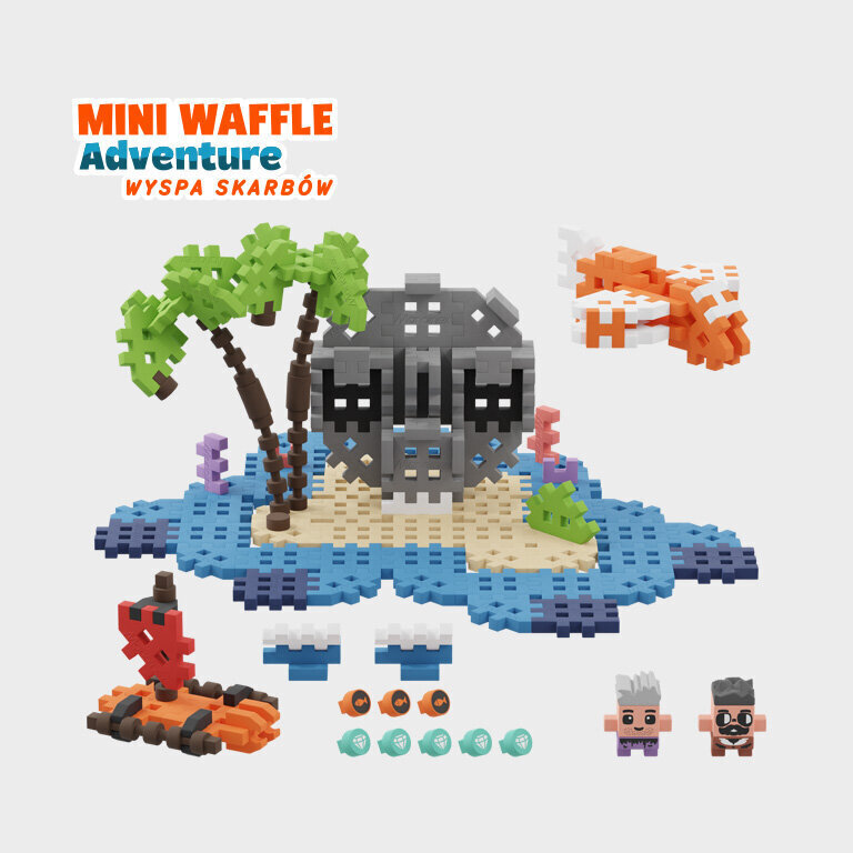 Konstruktor Marioinex Mini Waffle Treasure Island, 148 tk цена и информация | Klotsid ja konstruktorid | kaup24.ee