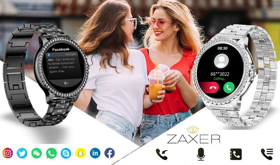 Zaxer smartwatch ZI58 kuldne hind ja info | Nutikellad (smartwatch) | kaup24.ee