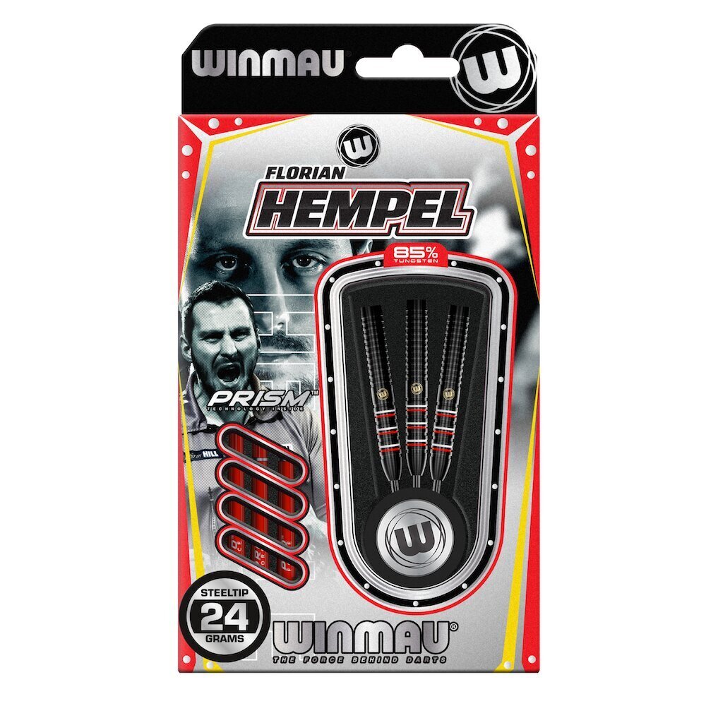 Noolemäng Winmau Florian Hempel, must, 24 grammi. hind ja info | Noolemängud | kaup24.ee