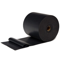 Elastne vöö fitnessiks Deft Sport flatband 25m x 15cm must hind ja info | Venituskummid | kaup24.ee