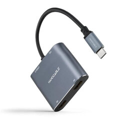 USB C-HDMI Adapter Nanocable 10.16.4305 4K Ultra HD Hall 15 cm hind ja info | USB jagajad, adapterid | kaup24.ee