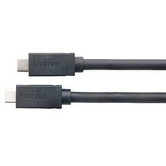 USB-C-kaabel Kramer Electronics 96-0235106 1,8 m Must цена и информация | Кабели для телефонов | kaup24.ee