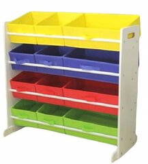 Riiul-organisaator, värviline цена и информация | Полки для книг и игрушек | kaup24.ee