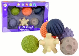 Sensoorsete pallide komplekt Lean Toys, 6-osaline цена и информация | Игрушки для малышей | kaup24.ee