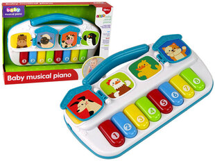 Laste klaver Värvilised loomad Lean Toys hind ja info | Imikute mänguasjad | kaup24.ee