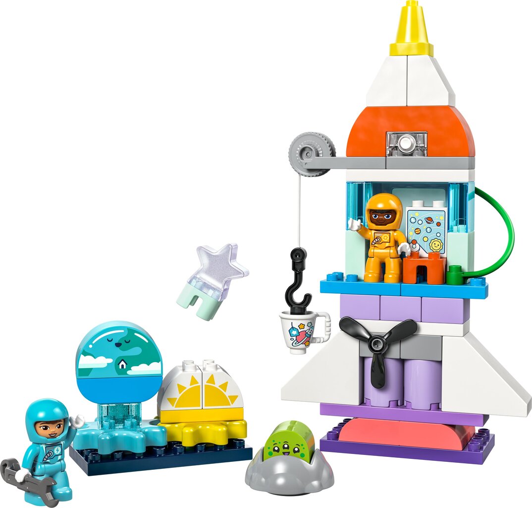 10422 LEGO® DUPLO® kosmoselaeva seiklused kolm-ühes цена и информация | Klotsid ja konstruktorid | kaup24.ee