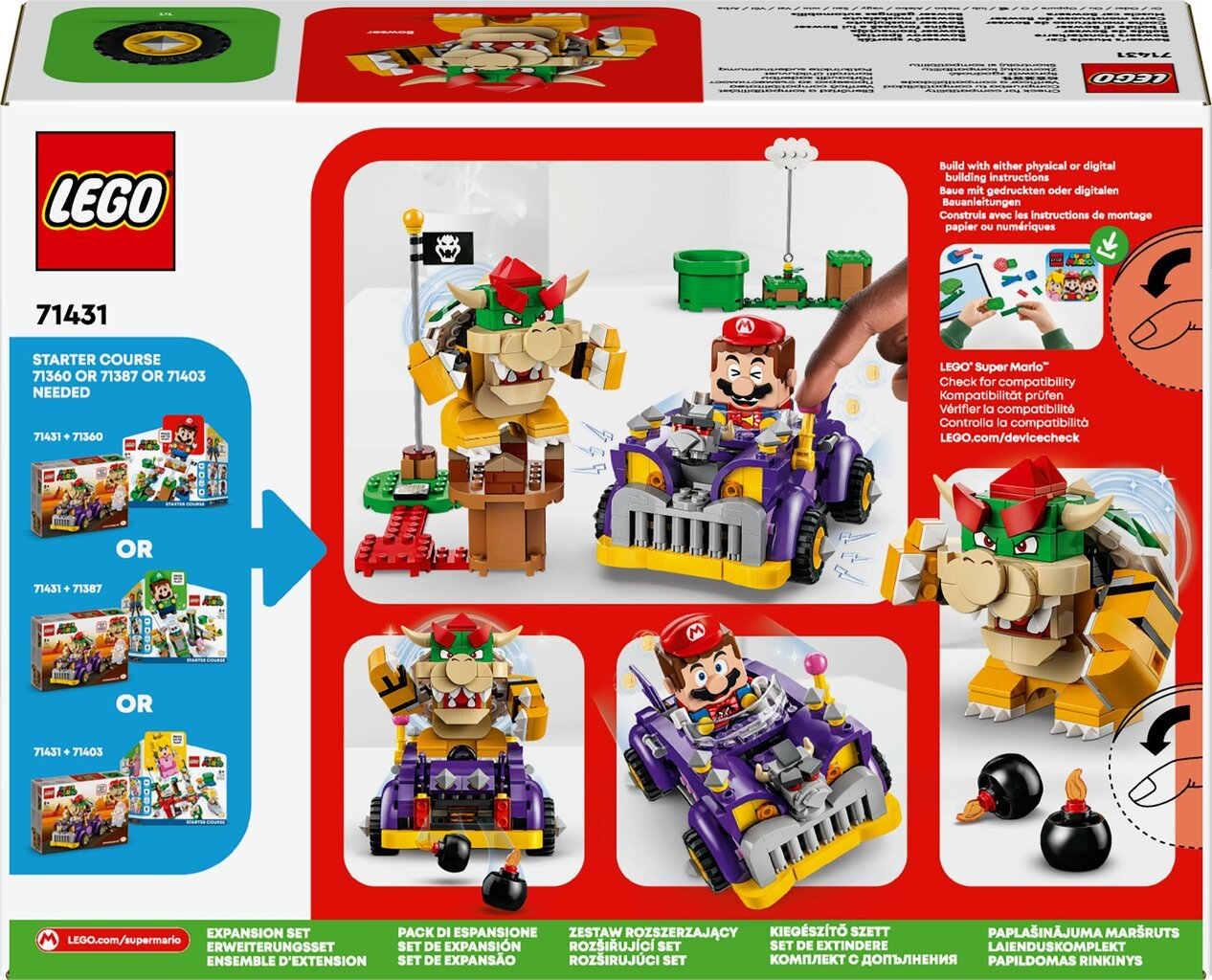 71431 Lego® Super Mario Bowser muskliauto – lisakomplekt hind ja info | Klotsid ja konstruktorid | kaup24.ee