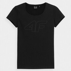 Naiste T-särk 4F, must hind ja info | Naiste T-särgid | kaup24.ee