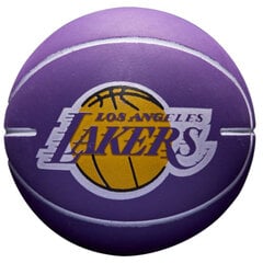 Wilson NBA Dribbler Los Angeles Lakers Mini krepšinio kamuoliukas цена и информация | Баскетбольные мячи | kaup24.ee