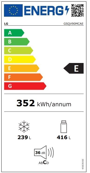 LG GSQV90MCAE hind ja info | Külmkapid | kaup24.ee