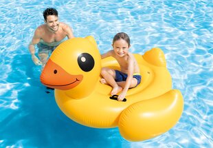 Täispuhutav parv Intex Yellow Duck Ride-On цена и информация | Надувные и пляжные товары | kaup24.ee