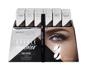 Kahepoolne silmalainer IDC Magic Studio Double Eyeliner цена и информация | Тушь, средства для роста ресниц, тени для век, карандаши для глаз | kaup24.ee