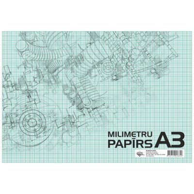 Millimeetrine paberalbum, A3, 20 lehte hind ja info | Vihikud, märkmikud ja paberikaubad | kaup24.ee
