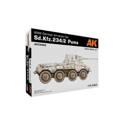 AK Interactive - Sd.Kfz. 234/2 Puma WWII German Armoured Car, 1/35, AK35503 цена и информация | Конструкторы и кубики | kaup24.ee