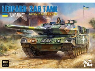 Склеиваемая модель Border Model Leopard 2A6 "UKRAINE", 1/35, BT-031 цена и информация | Конструкторы и кубики | kaup24.ee