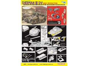 Konstruktor Dragon - Sherman III DV Early Production, 1/35, 6573 цена и информация | Конструкторы и кубики | kaup24.ee