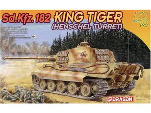 Konstruktor Dragon - Sd.Kfz. 182 King Tiger (Henschel Turret), 1/72, 7246 hind ja info | Klotsid ja konstruktorid | kaup24.ee