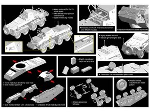 Конструктор Dragon Sd.Kfz. 231 Schwerer Panzerspähwagen (8-Rad), 1/72, 7483 цена и информация | Конструкторы и кубики | kaup24.ee