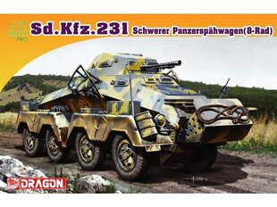 Konstruktor Dragon - Sd.Kfz. 231 Schwerer Panzerspähwagen (8-Rad), 1/72, 7483 hind ja info | Klotsid ja konstruktorid | kaup24.ee