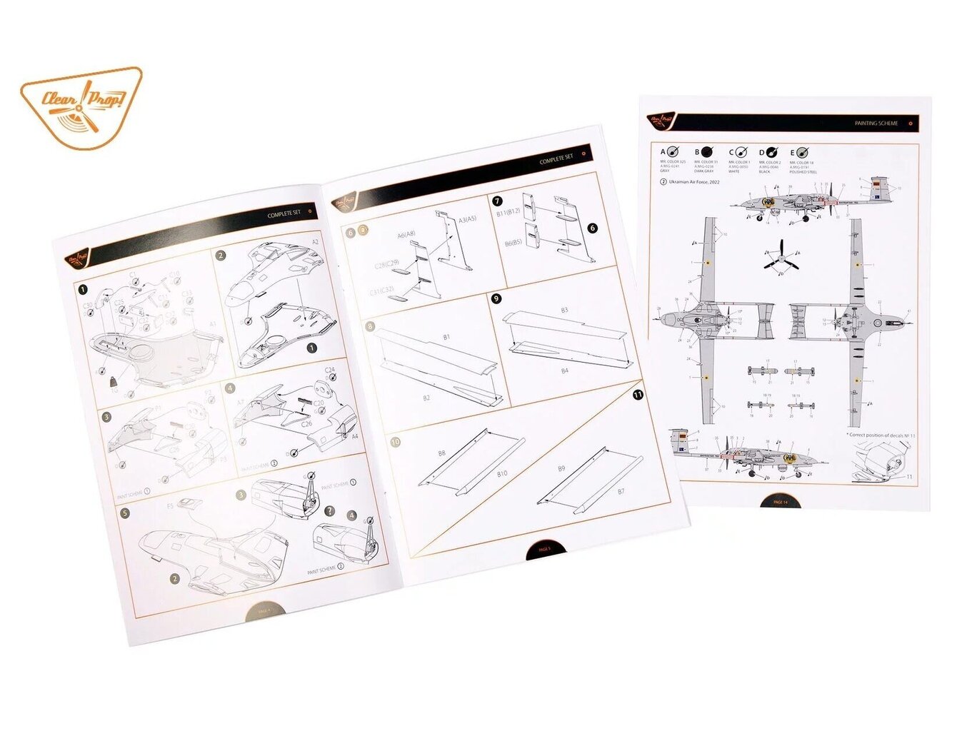 Konstruktor Clear Prop! - Bayraktar TB.2 UAV In Polish, Ukrainian Service (Vanagas version included), 1/48, CP4812 цена и информация | Klotsid ja konstruktorid | kaup24.ee