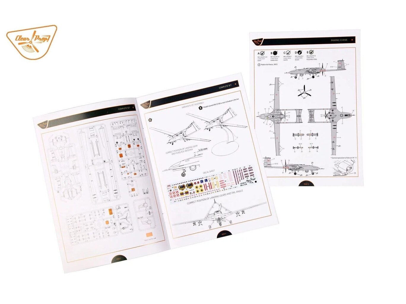 Konstruktor Clear Prop! - Bayraktar TB.2 UAV In Polish, Ukrainian Service (Vanagas version included), 1/48, CP4812 цена и информация | Klotsid ja konstruktorid | kaup24.ee