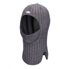 Теплая шапочка-шлем с защитой лица TuTu, серая цена и информация | Зимняя одежда для детей | kaup24.ee