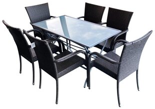 Aiamööblikomplekt, laud ja 6 tooli цена и информация | Комплекты уличной мебели | kaup24.ee