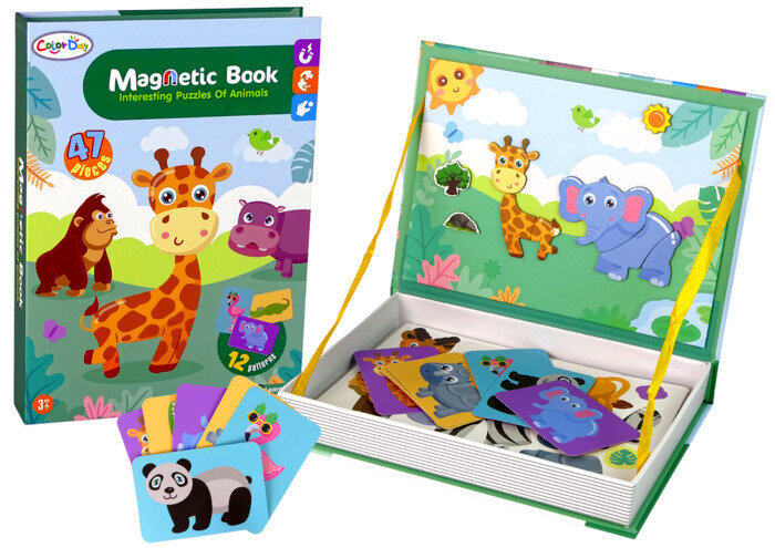 Magnetiline pusle-raamat Loomad hind ja info | Arendavad mänguasjad | kaup24.ee