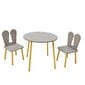 Lastelaud koos toolidega Montepi, pruun/hall цена и информация | Laste lauad ja toolid | kaup24.ee