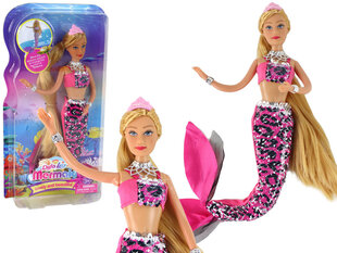 Merineitsi nukk Lean Toys, roosa hind ja info | Tüdrukute mänguasjad | kaup24.ee