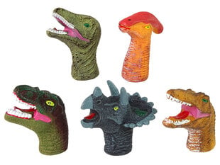 Sõrmenukkude komplekt Dinosaurused Lean Toys, 5-osaline hind ja info | Tüdrukute mänguasjad | kaup24.ee